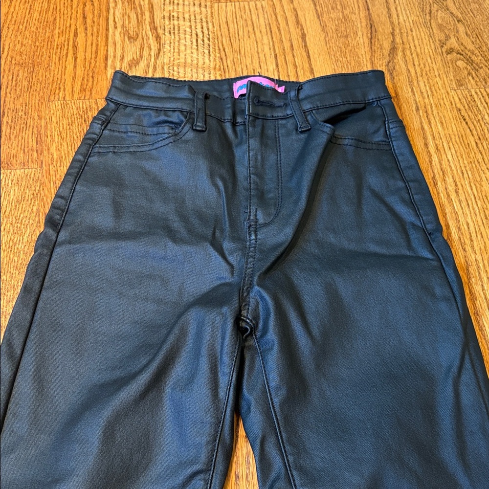 Edikted Woman’s Black Flare Faux Leather Pants Size XS - Picture 3 of 6